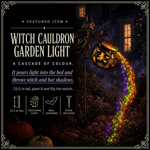 Cauldron Witch Light-Up Stake, photo 1