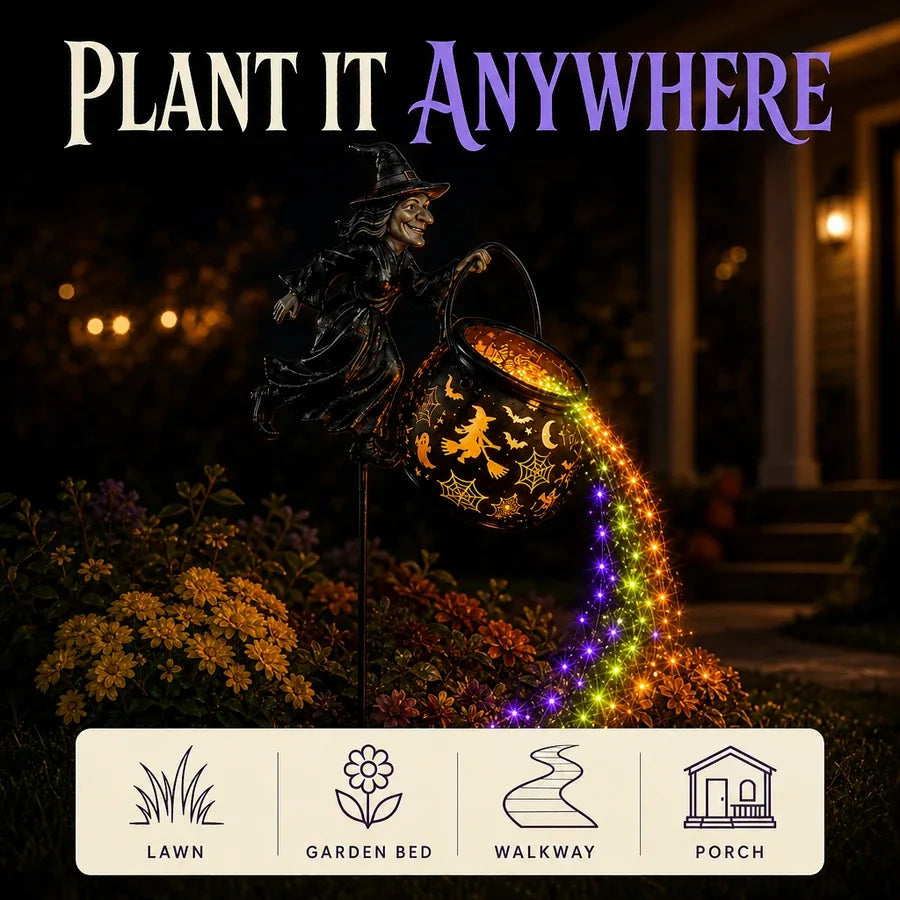 Cauldron Witch Light-Up Stake, photo 8