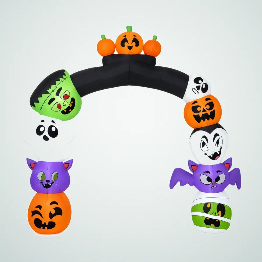 Moonwater Pumpkin Inflatable Archway – 8 ft, photo 1
