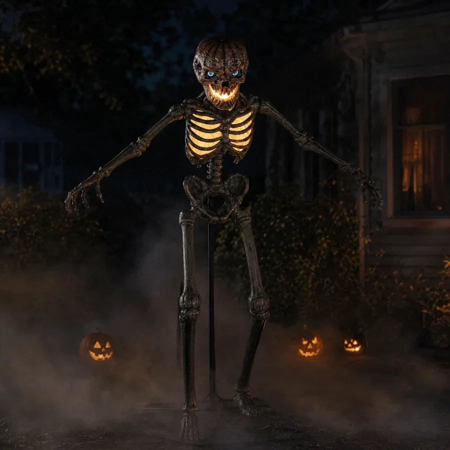 Pierhead Inferno Pumpkin Skeleton – 12 ft, photo 6