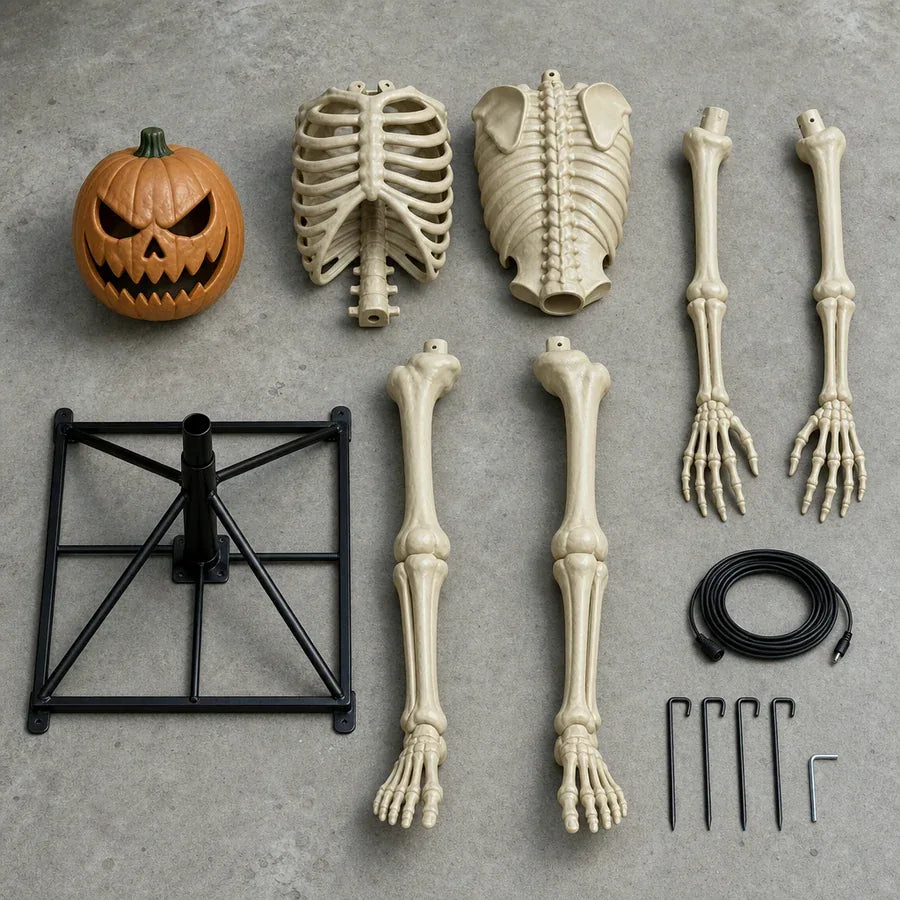 Pierhead Inferno Pumpkin Skeleton – 12 ft, photo 10