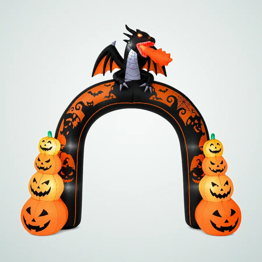 Silentbay Pumpkin Inflatable Archway – 10 ft, photo 1