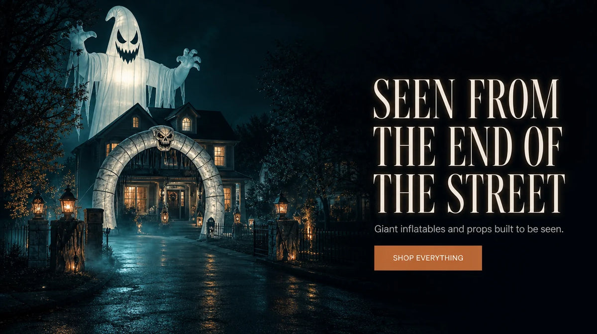 SEEN FROM THE END OF THE STREET. Giant inflatables and props built to be seen. SHOP EVERYTHING